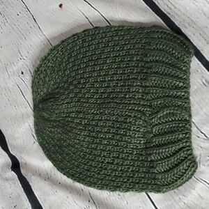 Something Navy Green Slouch Beanie NWT